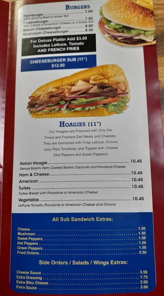 Alex's Pizzeria & Steak House Menu image 1